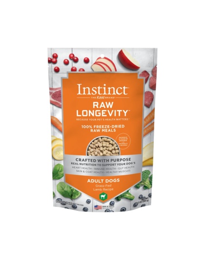Natures Variety Raw Longevity D Freeze Dried Meals   9.5oz. Lamb Adult