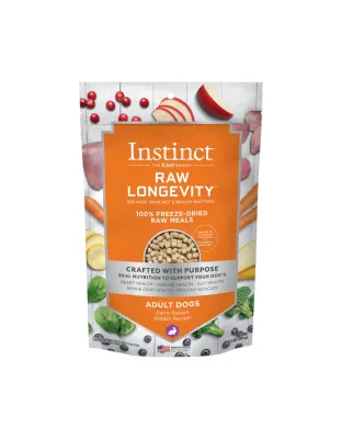 Natures Variety Raw Longevity D Freeze Dried Meals   9.5oz. Rabbit