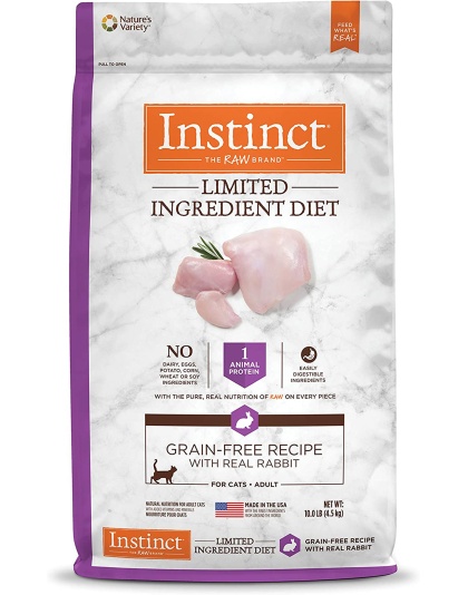 Natures Variety Instinct Cat Limit Ingr Rabbit 10Lbgrainfree