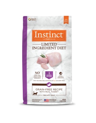 Natures Variety Instinct Cat Limited Ingredient Rabbit 4.5Lb Grain free