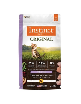 Natures Variety Instinct Cat Original Kitten Chicken 4.5Lb Grain free