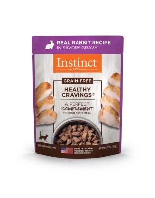 Natures Variety Instinct Cat Pouch Healthy Cravings Rabbit 3oz.(case of 24)