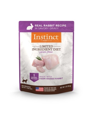 Natures Variety Instinct Cat Pouch Limited Ingredient Rabbit 3oz. (Case of 24)