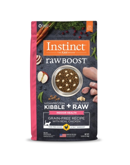 Natures Variety Instinct Cat Raw Boost Indoor Health Chicken 5Lb Grain free