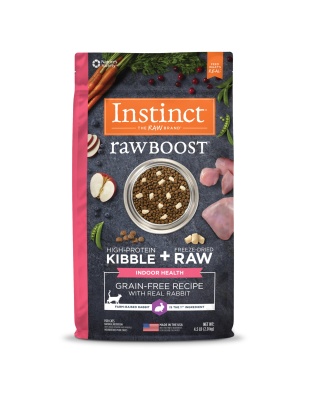Natures Variety Instinct Cat Raw Boost Indoor Health Rabbit 4.5Lb Grain free