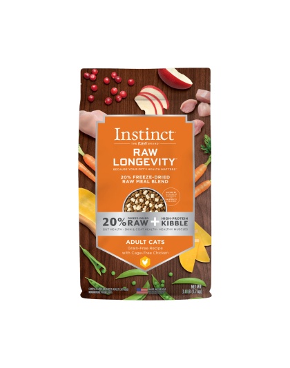Natures Variety Raw Longevity 20% Freeze Dried Raw Mealblend Cd 3.8Lb Chicken Adult (Case of 4)
