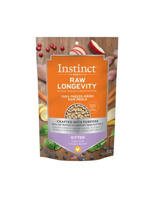Natures Variety Raw Longevity Cat Freeze Dried Meals 9.5oz. Kitten Chicken