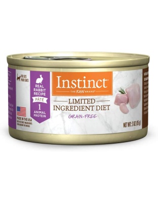 Natures Variety Instinct Can Cat Limited Ingredient Rabbit 3oz. (Case of 24)