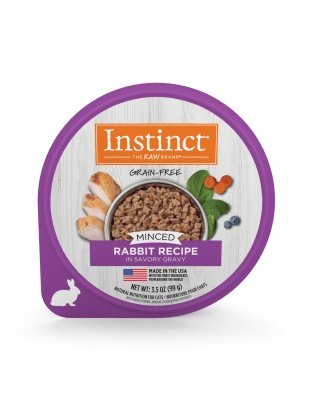 Natures Variety Instinct Cat Cup Minced Rabbit 3.5oz. (Case of 12)