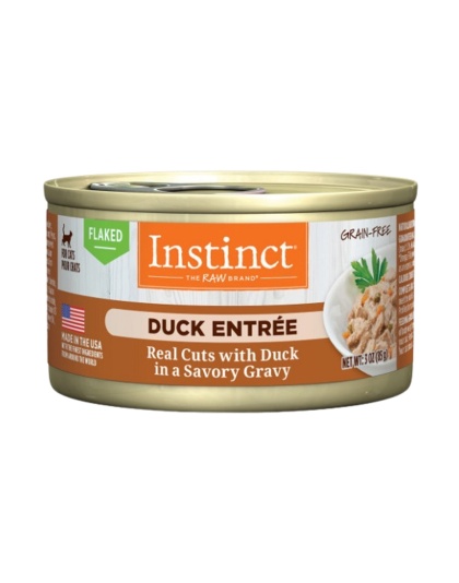 Natures Variety Instinct Cat Can 3oz. Duck Flaked (Case of 24)