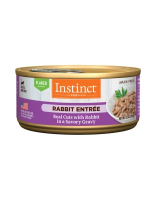 Natures Variety Instinct Cat Can 5.5oz. Rabbit Flaked (Case of 12)