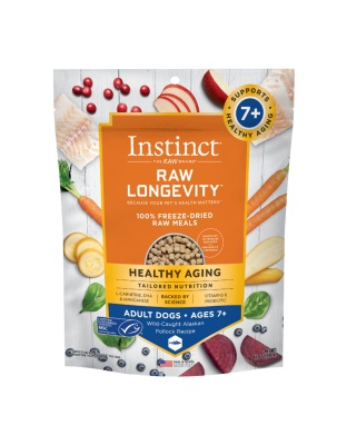 Natures Variety Raw Longevity Dog Freeze-dried 14oz. 7+ Alaskan Pollock Bites