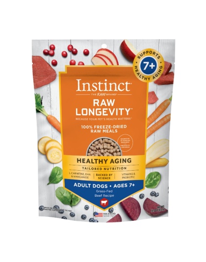 Natures Variety Raw Longevity Dog Freeze-dried 16oz. 7+ Beef Bites