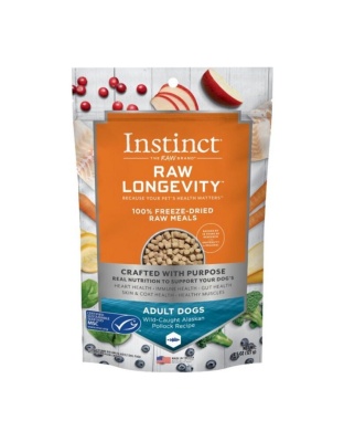 Natures Variety Raw Longevity Dog Freeze-dried 4.5oz. Alaskan Pollock Bites