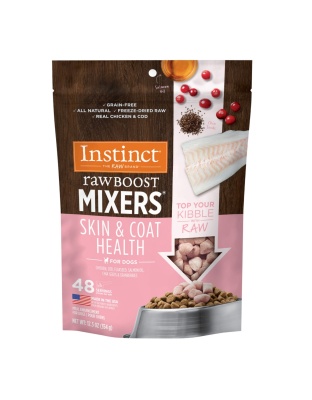 Natures Variety Dog Instinct Raw Boost Mixer Freeze-dried Skin & Coat Health 12.5oz.