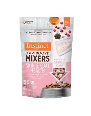 Natures Variety Cat Raw Boost Mixer Skin Coat Health 5.5oz.