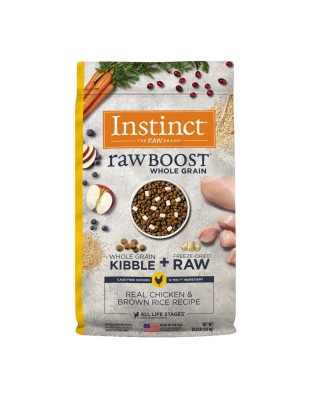 Natures Variety Dog Instinct Raw Boost Wholegrain Chicken Brown Rice 20Lb