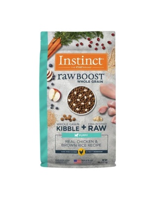 Natures Variety Puppy Instinct Raw Boost Wholegrain Chicken Brown Rice 20Lb