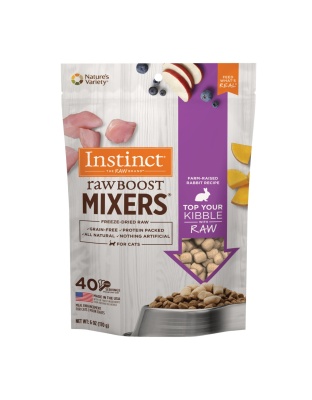 Natures Variety Raw Boost Mix Cat Rabbit 6oz. Instinct Freeze Dried
