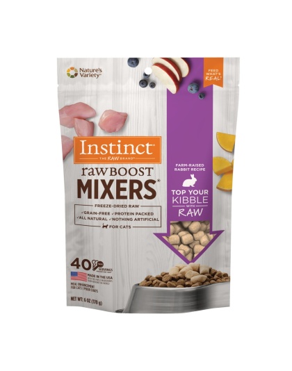 Natures Variety Raw Boost Mix Cat Rabbit 6oz. Instinct Freeze Dried