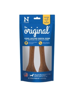 N-Bone The Original Long-Lasting Dental Bone Chicken 1ea/1.4 oz, 2 pk, SM