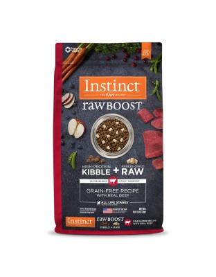 Natures Variety Instinct Dog Raw Boost Beef 10Lb Grainfree