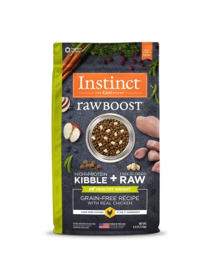 Natures Variety Instinct Dog Raw Boost Healthy Weight Chicken 4Lb Grainfree