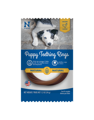 N-Bone Puppy Teething Rings Chicken 1ea/1.2 oz, Single