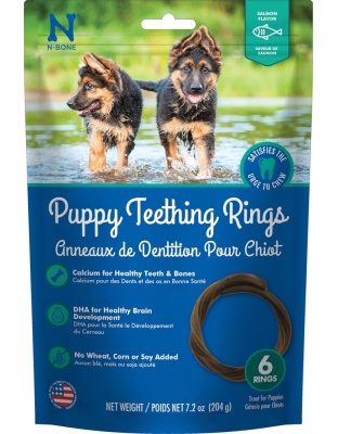 Nbone Dog Teething Ring Salmon 6 Pack