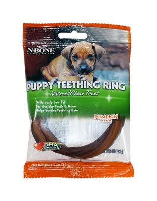 N-Bone Puppy Teething Rings Pumpkin 1ea/1.2 oz, Single