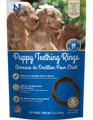 Nbone Dog Teething Ring Peanut Butter 6 Pack