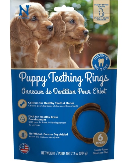 Nbone Dog Teething Ring Peanut Butter 6 Pack
