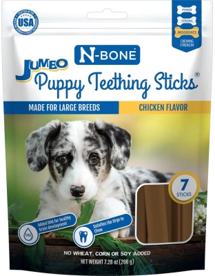 Nbone Pupy Teething Sticks Jumbo Chicken 7Ct