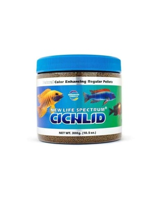 New Life Spectrum Cichlid Sinking Pellets Fish Food 1ea/10.5 oz, Regular