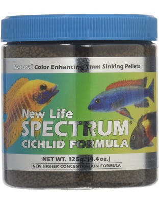 New Life Spectrum Cichlid Sinking Pellets Fish Food 1ea/2.8 oz, Regular