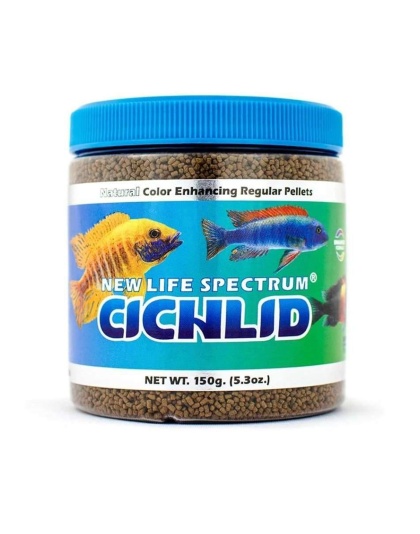 New Life Spectrum Cichlid Sinking Pellets Fish Food 1ea/5.3 oz, Regular
