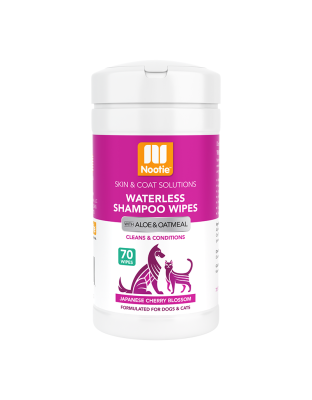 Nootie Waterless Grooming Wipes Japanese Cherry Blossom 70 Count