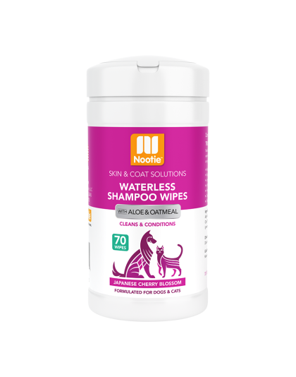Nootie Waterless Grooming Wipes Japanese Cherry Blossom 70 Count