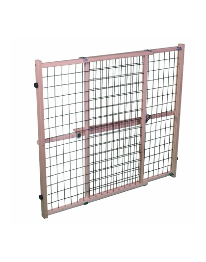 North States Wire Mesh Petgate Extra-Wide Natural Finish 1ea/32 in