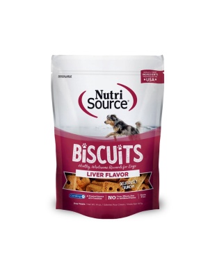 Nutrisource Dog Grain Free Biscuits Liver 14oz.