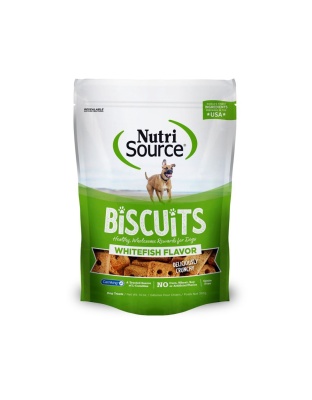 Nutrisource Dog Grain Free Biscuits Whitefish 14oz.