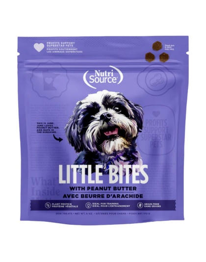 Nutrisource Dog Little Bites Grain Free Peanut Butter 6Oz