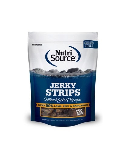 Nutrisource Dog Jerky Treat Outback 4oz.