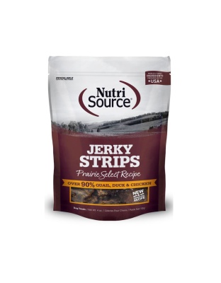 Nutrisource Dog Jerky Treat Prairie Select 4oz.