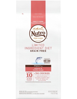 Nutro Products Limited Ingredient Diet Adult Dry Dog Food Salmon & Lentils 1ea/22 lb