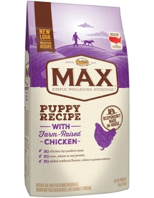 Nutro Products Max Puppy Dry Dog Food Farm-Raised Chicken 1ea/4 lb