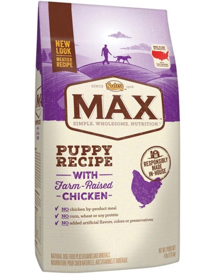 Nutro Products Max Puppy Dry Dog Food Farm-Raised Chicken 1ea/4 lb
