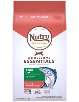 Nutro Products Wholesome Essentials Adult Dry Cat Food Salmon & Brown Rice 1ea/5 lb