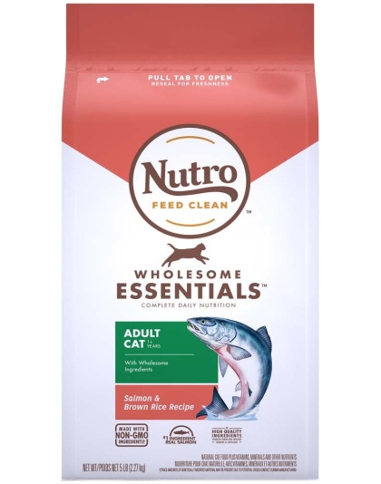 Nutro Products Wholesome Essentials Adult Dry Cat Food Salmon & Brown Rice 1ea/5 lb