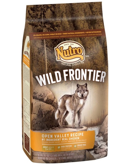 Nutro Wild Frontier Adult Open Valley Recipe Grain Free Chicken Dry Dog Food 4 Pounds